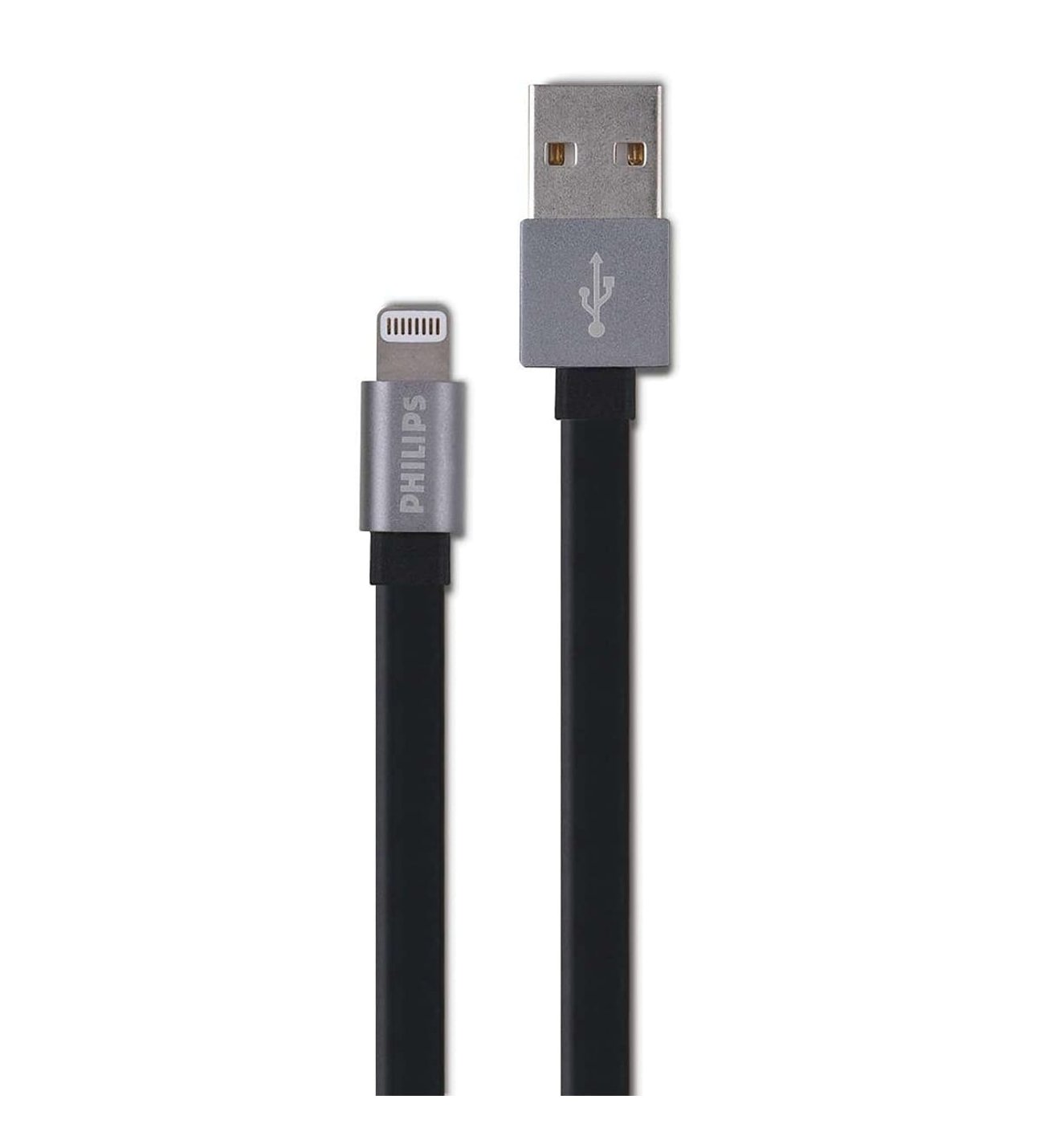 Philips Apple MFI Lisanslı UsbA to Lightning 1.2Metre Hızlı Data ve Şarj Kablosu Gümüş DLC2508F/97